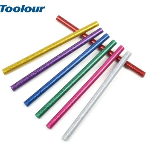 Toolour 14pcs/lot Colorful Hot Melt Glue Sticks 11mm For Mini Electric Heat Glue Gun Adhesive sticks for DIY Art Craft Hand Tool