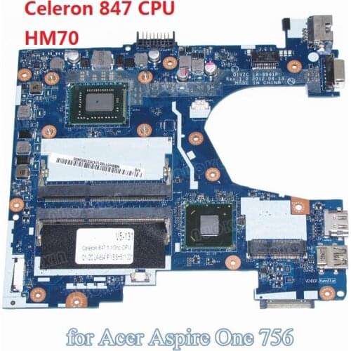 NOKOTION Q1VZC LA-8941P NBSH511001 NB.SH511.001 laptop motherboard For acer Aspire V5-131 Celeron 847 CPU DDR3