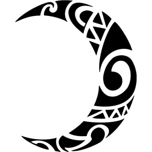 Creative Tribe Moon Interesting Car Stickers Pvcpersonality Fashion Auto Body Windows Exquisite Waterproof Decal Decoration