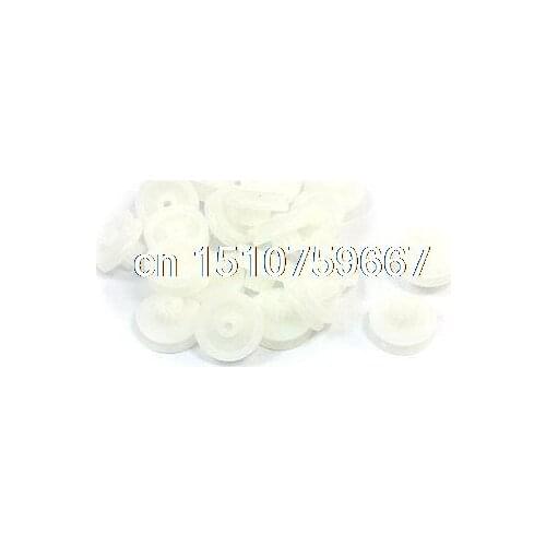 2mm Hole 12 Teeth Grooved Plastic Toy Model Motor Belt Pulley 15mm 20 Pcs