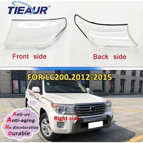 Transparent Headlamp Lens Cover for LC200 12-15 Auto Car Accessories Clear Shell Replacement