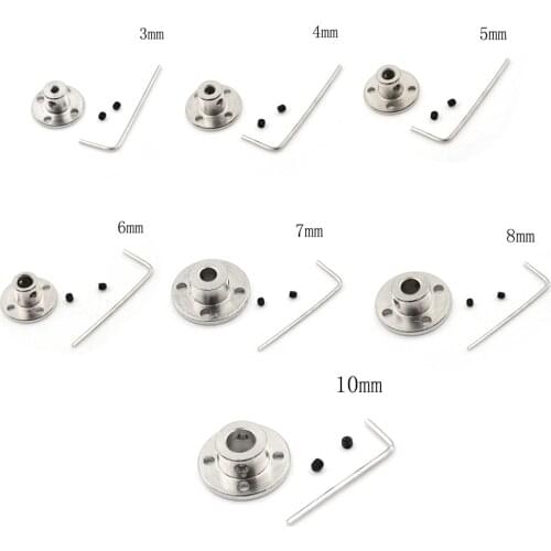 R11 Rigid Flange Coupling Iron 3/4/5/6/7/8/10mm Motor Guide Shaft Coupler Motor Connector Set Power Transmission Parts Hardware