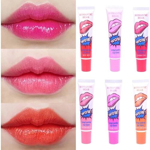 6 Colors Romantic Peel Off Lipstick Tearing Type Lip Gloss Film Magic Long Lasting Lip Tattoo Makeup Lip Tint Moisturizing TSLM1