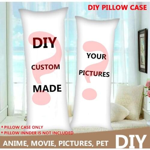 DIY Custom Made Anime Dakimakura Hugging Body Pillow Case DIY Printed Only One For You Throw Cushion Pillow Cover Home Bedding