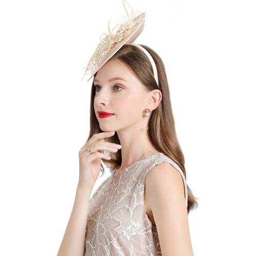 New Masquerade Hat Women Pink Elegant Flower Linen Fedora Fascinator Church Wedding Banquet Party Cocktail Headband Cap Woman