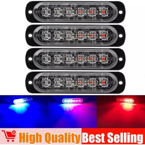 Blue Red Strobe led Police Caution light Warning Emergency Flash Strobe Light Bar car truck bumper Strobe Warning Police Light