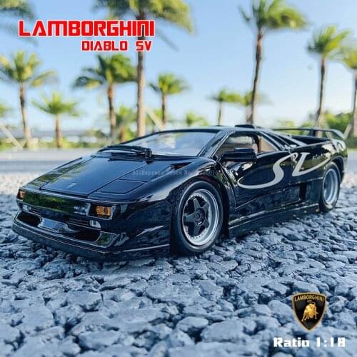 Maisto 1:18 Lamborghini Diablo SV sports car Alloy Retro Car Model Classic Car Model Car Decoration Collection gift