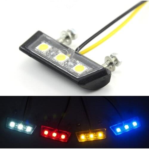 Motorcycle LED Tail Light Mini License Plate Light Motorcycle Car Tail Light For Honda Kawasaki Yamaha Suzuki