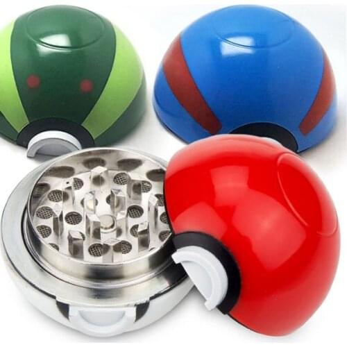 55mm 3 Layers Red and White Ball Shape Grinder