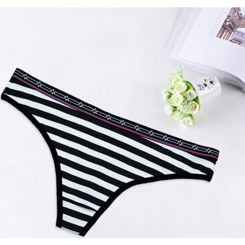 Sexy Thong Cotton Womens Panties G-String T-back Female Underwear Briefs Lingerie Ladies Bikini Low Waist Knickers FUNCILAC