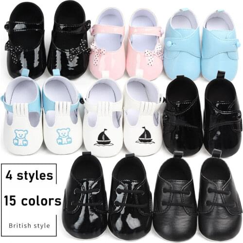15 Color Fashion Baby Girls Baby Boys Shoes Cute Newborn First Walker Shoes Infant Letter Princess Soft Bottom Anti-slip Shoes