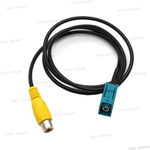 Universal Fakra RCA Video Camera Connection AV-IN Cable For Volvo Rear View Backup Parking Camera