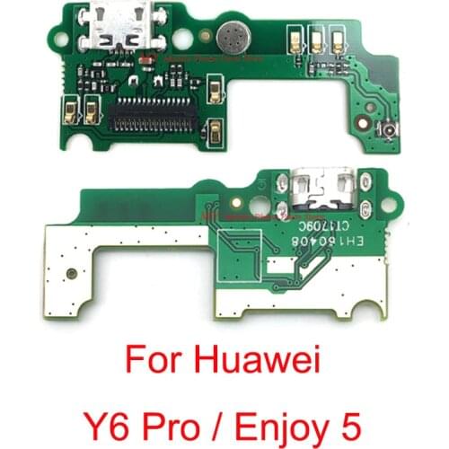 USB Charge Charging Dock Port Socket Jack Plug Connector Charge Board Flex Cable For Huawei Y6 Pro Enjoy 5 TIT-AL00 Repair Parts