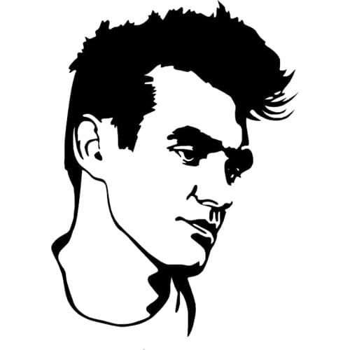10.9cm*14.8cm Morrissey The Smiths Decor Car Styling Vinyl Car Sticker Black/Silver S3-6892