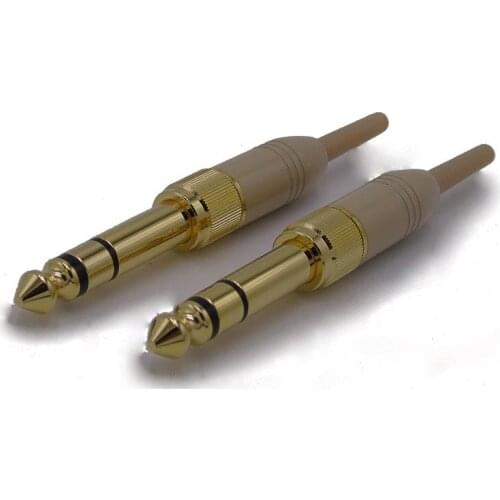 High quality 4pcs/lot 6.35mm 1/4" Male To 3.5mm 1/8" Female Audio Adapter to 3.5 Jack Stereo with screw plug