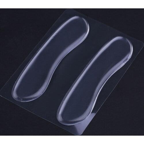 1 Pair Silicone Foot Gel Stickers Insole High Heel Cushion Pads Transparent Shoes Insoles Pad Invisible Shoe Sticker Foot Care