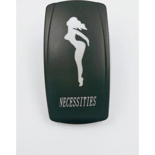 12v/24v NECESSITIES sexy girl symbol CAR rocker switch LED Light Lasered 5 Pins ON-OFF Switch for Car Boat camper RV SUV