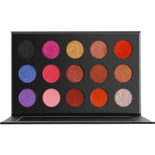5 Pieces OEM 18 Colors Shimmer Everyday Eyeshadow Palette Private Label Sunset Eye Makeup Vegan Makeup Cosmetics Custom No Logo