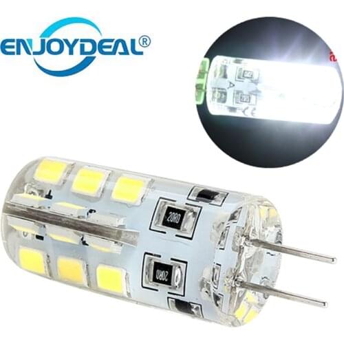 5PCS LED lamp G4 DC 12V 2835 SMD 24 LED Light Cool White Corn Bulb 6000K Chandelier LEDs Candle light Spotlight