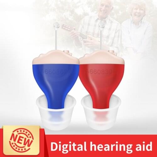 Digital Hearing Aid Mini Invisible Wireless Sound Amplifier For Deafness Elderly Hearing Loss Ear Care Aids Support DropShipping