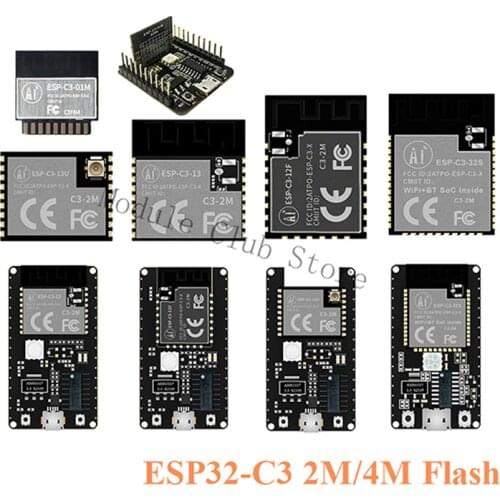 ESP32-C3 ESP-C3 ESPC3 C3S 12F 13 13U 01M 32S Mini WiFi+ BLE 5.0 ESP32 Module Development Board ESP-C3-13 ESP-C3-01M ESP32-C3-12