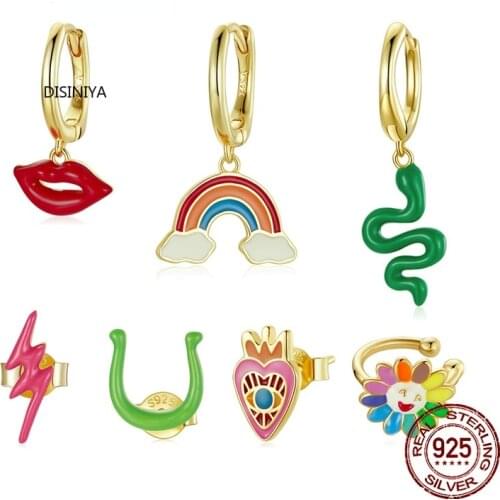 Женские золотые серьги DISINIYA China At AliExpress