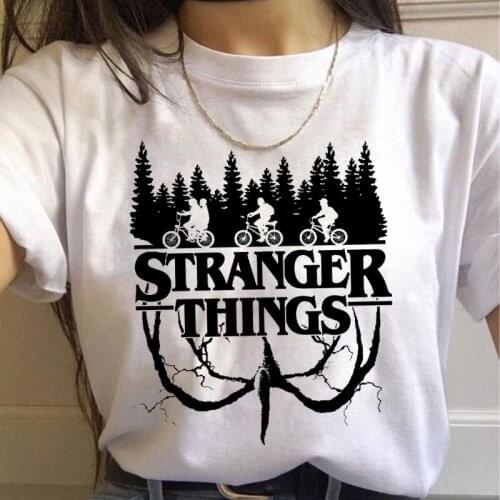 Summer Womens T-shirt Stranger Things Eleven Season 3 T-shirt Womens Harajuku Graphic T-shirt Top Funny Short Sleeve Female