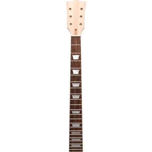 Guitar Neck 22 Fret 25.2inch Solid White Inlay for Style DIY