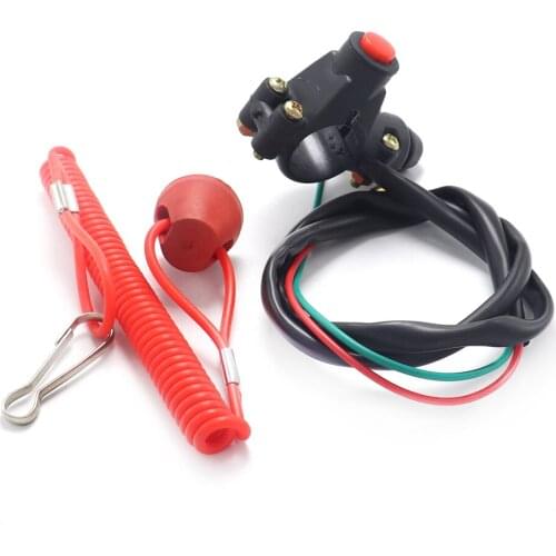 Motorcycle Single Support Flameout Switch Horizon for ATV Beach Bike Outboard Emergency Stop Flameout Switch