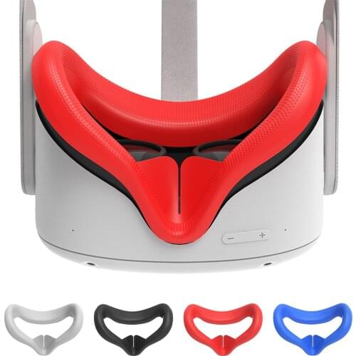 Soft Silicone Eye Mask Cover Pad For Oculus Quest 2 VR Headset Breathable Anti-sweat Light Blocking Eye Covers For Quest2