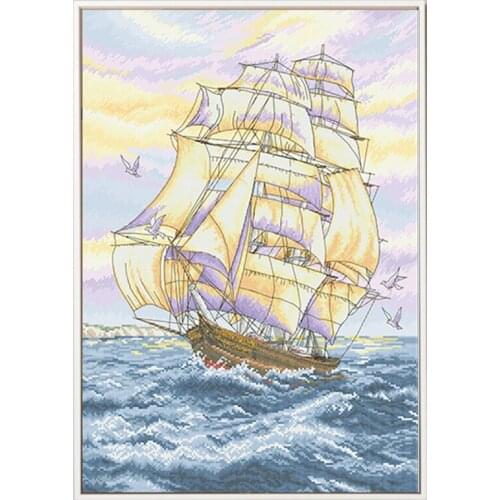 Everything is Going Smoothly 1 Cross Stitch Patterns Printed Canvas Embroidery Kits 11CT 14CT Diy Needlework Handmade Home Decor