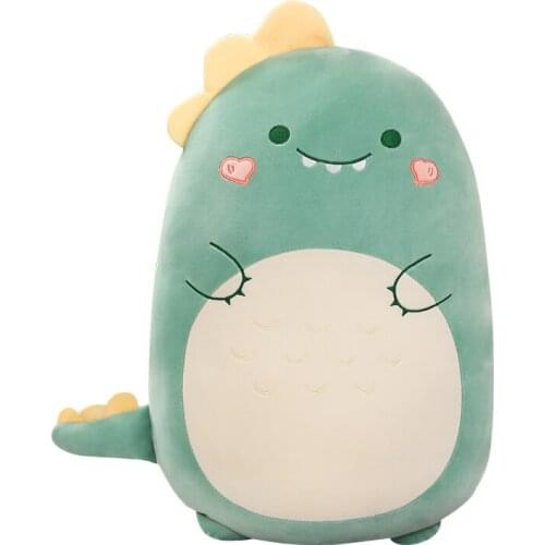 40/60CM Kawaii Animal Fat Dinosaur Shiba Inu Dog Pillow Plush Toys Cute Mouse Rabbit Doll Girls Bed Holding Sleeping Cushion