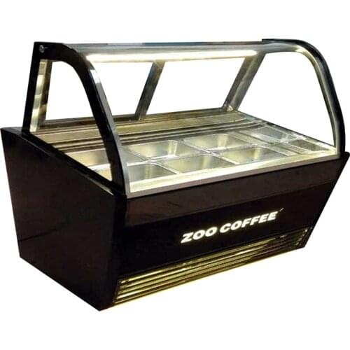 Commerical auto-defrost type hard ice cream storage display freezer/Gelato ice cream freezer display stainle steel showcase