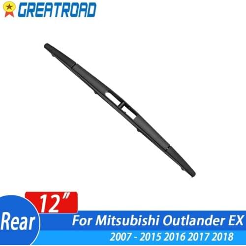 Wiper 12" Rear Wiper Blade For Mitsubishi Outlander EX 2007 - 2019 2015 2016 2017 2018 Windshield Windscreen Rear Window