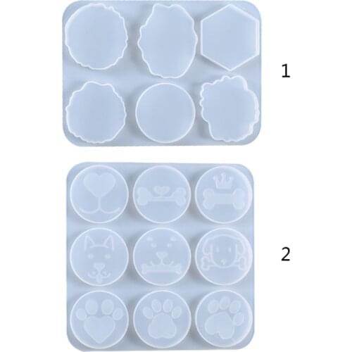Cute Pet Ornaments DIY Crafts Casting Silicone Mould Crystal Epoxy Resin Mold R2LE
