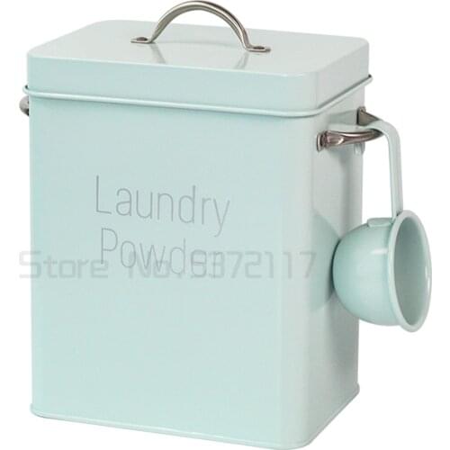Nordic style washing powder can hold 3 kg small 2.5kg m barrel morandise large capacity storage barrel
