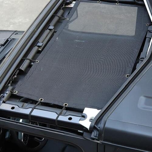 Car sunroof shading net Modified roof awning heat insulation net for Jeep Wrangler JL/JT For 2018-2021 G5R2