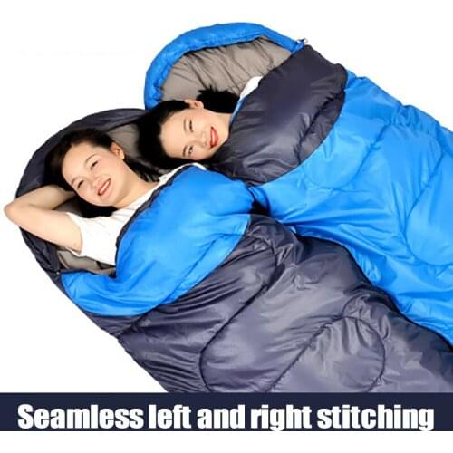 Outdoor Travel Sleeping Bag For Adults Camping Thickening Warm Adults Indoor And Outdoor Cold Protection Can Be Spliced Together