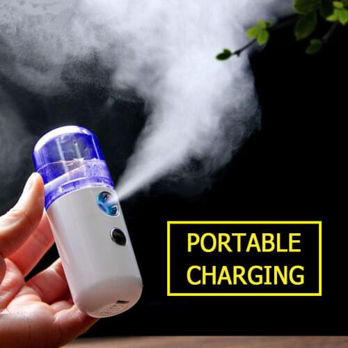 30ml USB Humidifier Nano Mist Sprayer Facial Nebulizer Steamer Moisturizing Rechargeable Beauty Instruments Face Skin Care