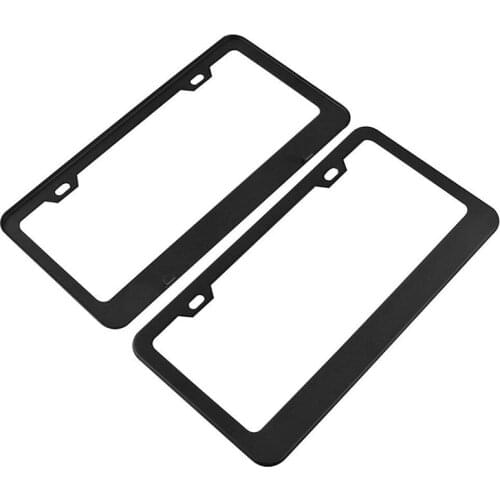 1PC 310MM*160MM Stainless Steel Car Truck License Number Plate Frame+Screw Cap