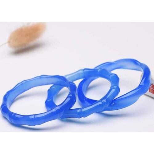 2021100% real blue jade bangle round bracelets natural handmade jade bracelets green jade bangles bracelet for women