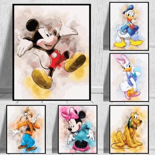 Diamond Embroidery Disney Mickey Mouse Donald Duck Square Picture of Rhinestones 5D Diamond Painting Cross Stitch Wall Decor