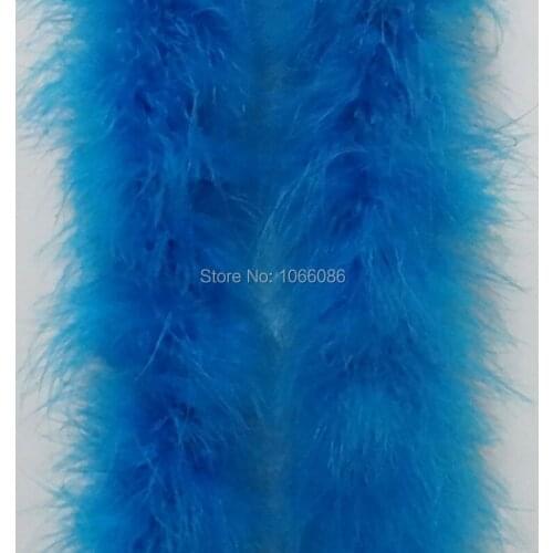 Free Shipping 5Pcs/lot 200cm(79") Turquoise Blue Chicken Feather Strip Wedding Marabou Feather Boa Turkey Feather Boa