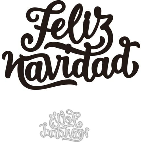 Spanish Words Metal Cutting Die Stencil Template for Scrapbooking Paper Craft Album Cards Gift Decor Knife Die Cut New 2020