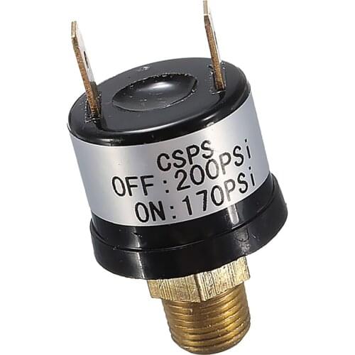 High/Low Pressure Cut Off 12V 170-200PSI Air Pressure Control Switch Valve