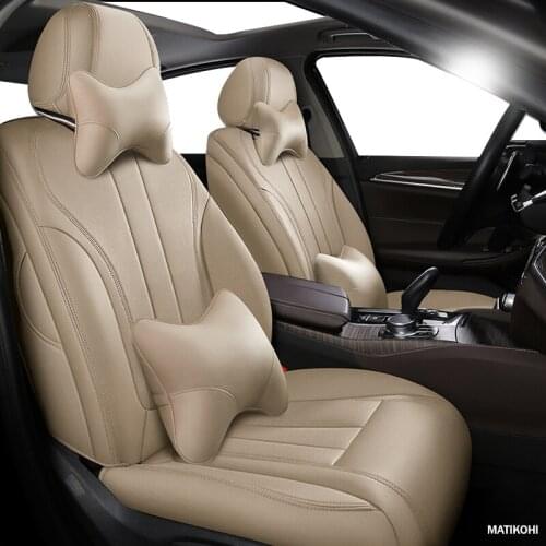 MATIKOHI Custom Leather car seat cover For smart smart forfour smart fortwo WEY VV7 VV5 P8 VV6 Automobiles Seat Covers car s