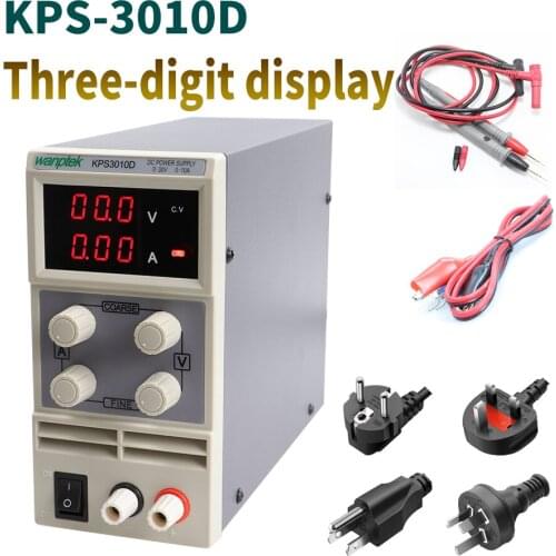 KPS-3010D miniature adjustable digital DC power laboratory switching power supply 30V 10A0.01V 0.001A 110V 220V adjustable