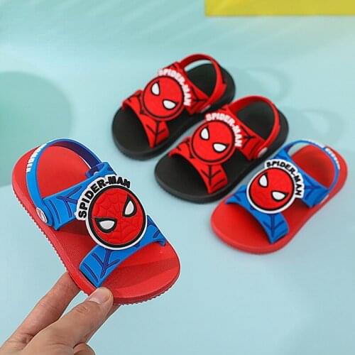 Summer New Childrens Sandals Girls' Non Slip Soft Bottom Cartoon Boys' Childrens Indoor Spider Man Beach Shoes ChildrensShoes