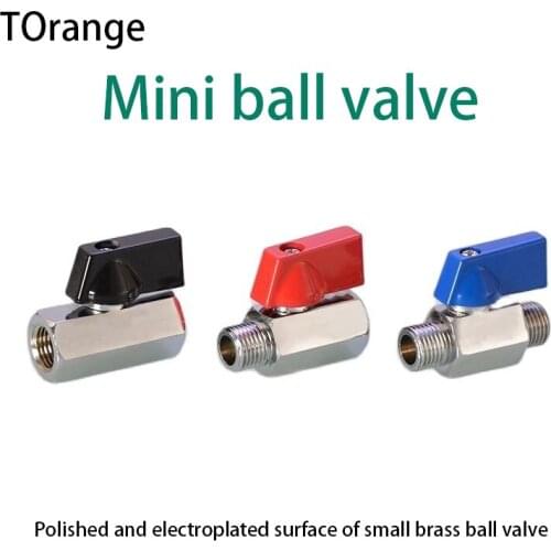 Mini ball valve1/8 IN 1/4 IN 3/8 IN 1/2IN mini ball valve 1/8 1/4 3/8 1/2 DN6 8 10 15 valve switch pneumatic accessories