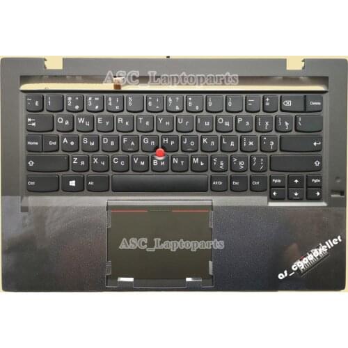 New US / Russian/ Korean Keyboard for Lenovo Thinkpad X1 Carbon Gen 2 2nd 2014 BACKLIT & Palmrest Case TOP Cover Black , Pointer
